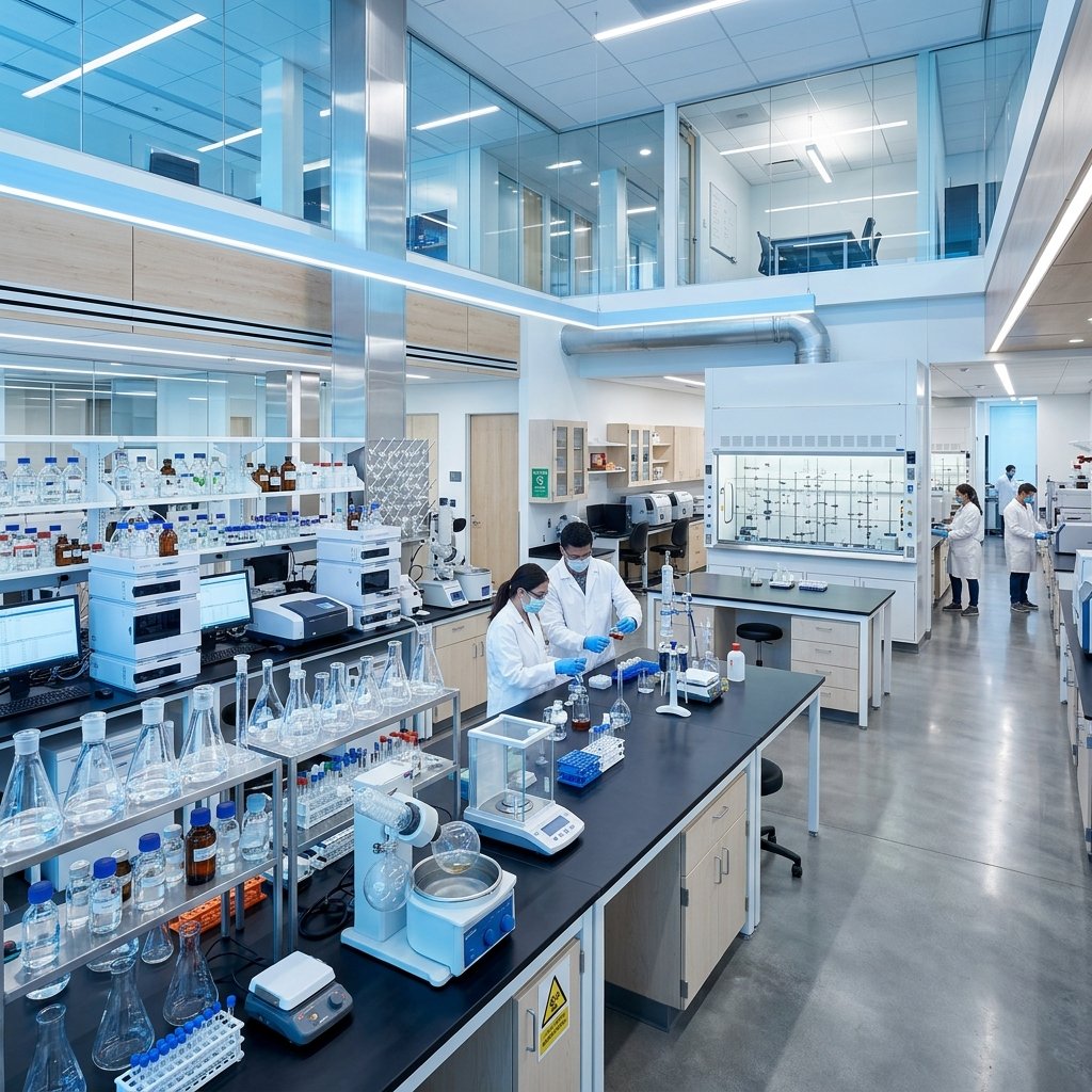 Vandana Institute of Pharmacy Campus & Laboratory
